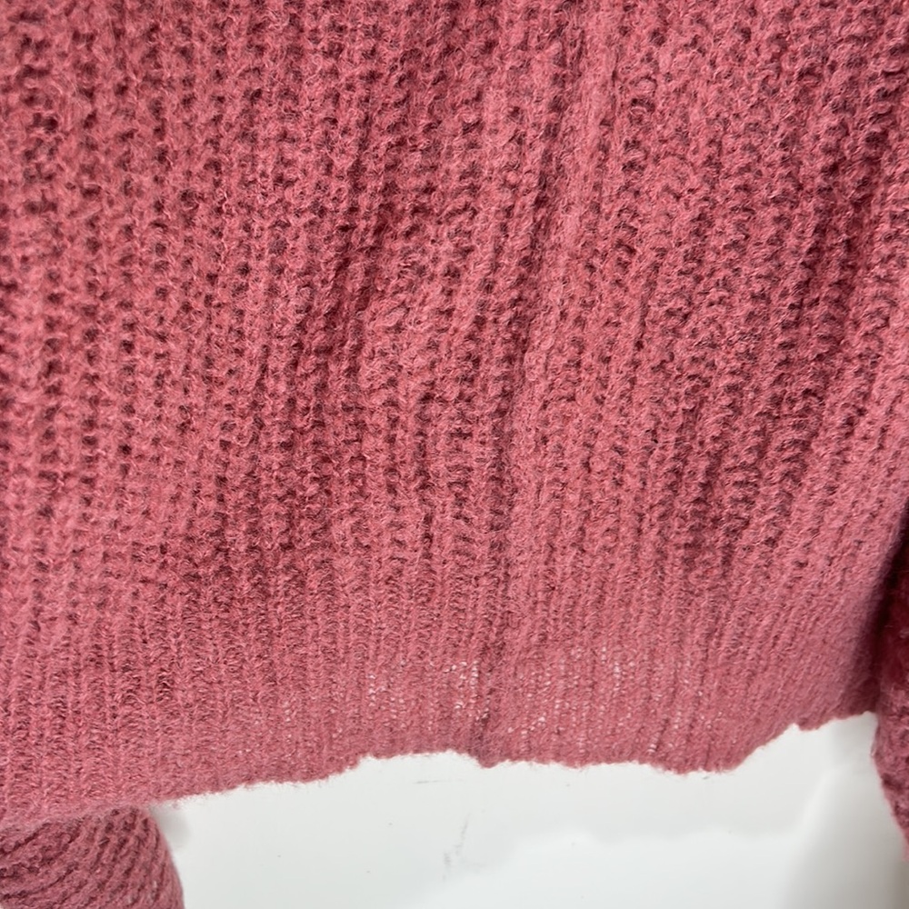 FREE PEOPLE Moonbeam Pink Alpaca Blend Slouchy Oversized Sweater Size XS - Picture 11 of 16